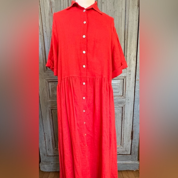 NWT Alembika linen dress size 2/US10 - Picture 1 of 12
